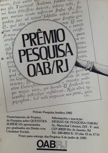   <b> Tema: Um Estudo para a Regulação Jurídica da Empresa Multinacional no Brasil <br /> Ano: 1983 <br /> Colocação: 1° Lugar Nome/Equipe: André Martins de Andrade <br /> Colocação: 2°   Lugar Nome/Equipe: Nelson Aizirik, Maria Bárbara Levy, Maria Ana Quaglino